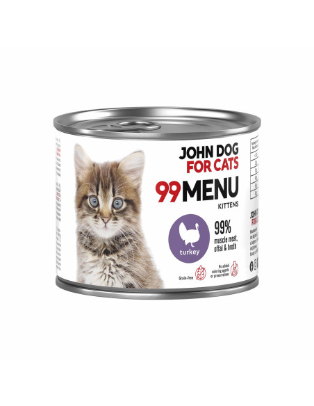 John Dog for Cats 99 MENU Kitten - Indyk 200g