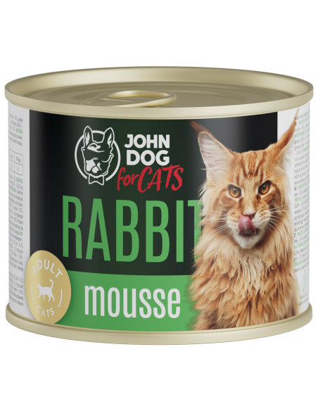 John Dog for Cats Mus - Królik 200g