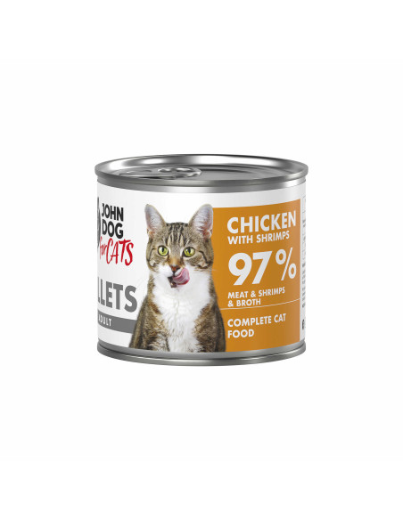 John Dog for Cats Filety - Kurczak z krewetkami 140g