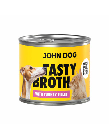 John Dog for Cats & Dogs Tasty Broth - Zupa z filetem z indyka 140g