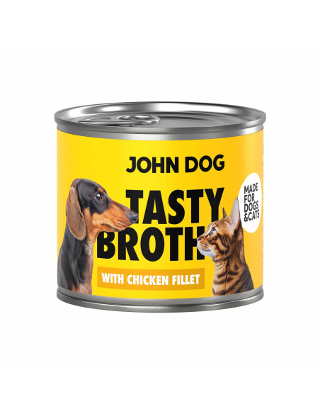John Dog for Cats & Dogs Tasty Broth - Zupa z filetem z kurczaka 140g