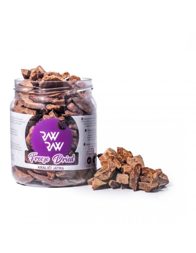 RAW RAW Liofilizowana wątroba królicza 80g