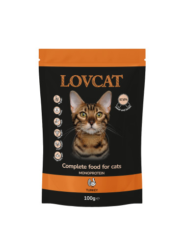 LOVCAT Pure Turkey - Indyk 100g