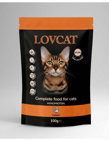 LOVCAT Pure Turkey - Indyk 100g
