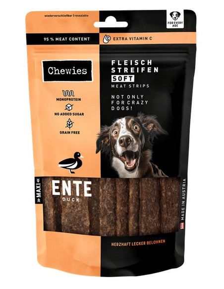 Chewies Meat Strips Soft Maxi Kaczka 150g