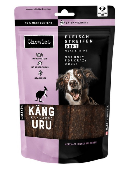 Chewies Meat Strips Soft Maxi Kangur 150g