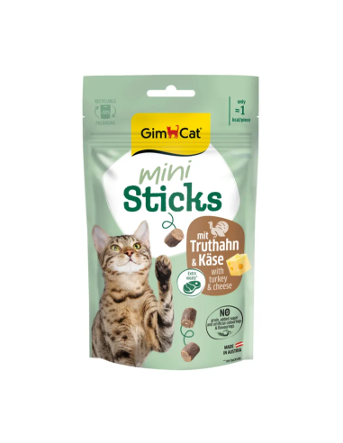 GimCat mini Sticks Indyk z serem 50g