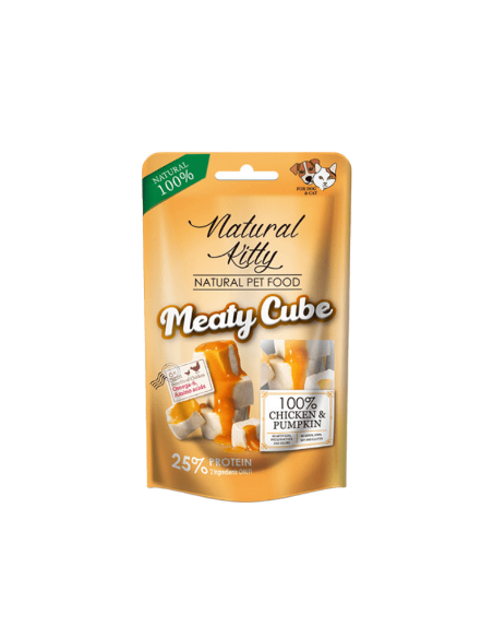 Natural Kitty Meaty Cube - Kurczak z dynią