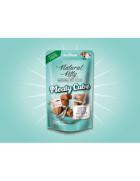 Natural Kitty Meaty Cube - Tuńczyk z anchois
