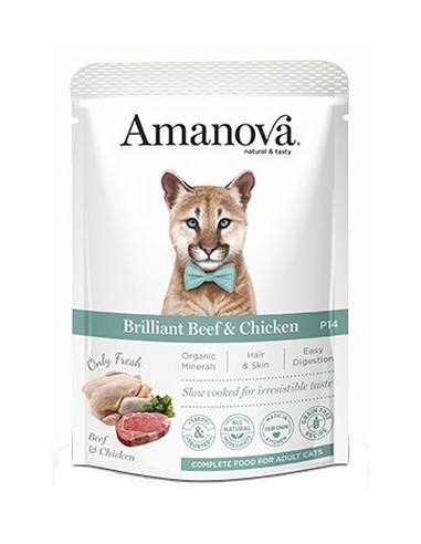 Amanova Cat Brilliant Beef & Chicken - Wołowina...