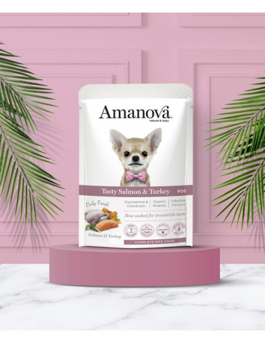Amanova Dog Adult Tasty Salmon & Turkey - Łosoś...