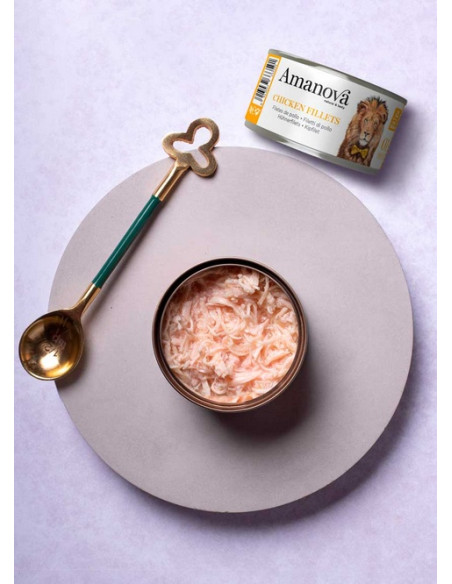 Amanova Cat Chicken Fillets - Kurczak w bulionie 70g