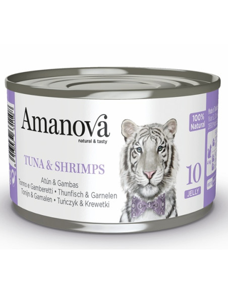 Amanova Cat Tuna & Shrimps - Tuńczyk i krewetki w galaretce 70g