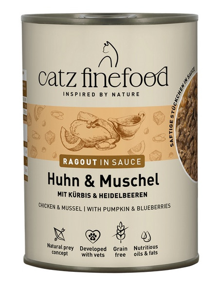 Catz Finefood Ragout in Sauce N.613 Kurczak i Omułek 380g
