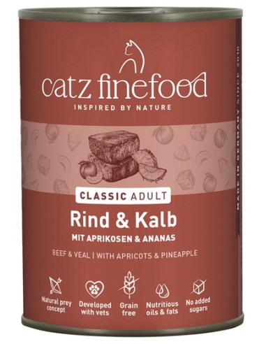Catz Finefood Classic N.07 Wołowina i cielęcina...