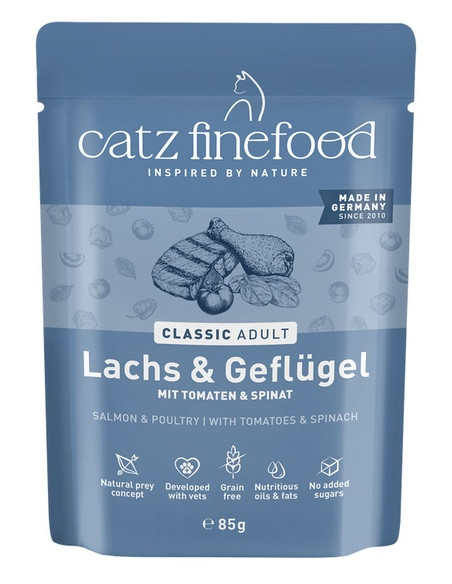 Catz Finefood Classic N.05 Łosoś i drób 85g