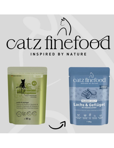 Catz Finefood Classic N.05 Łosoś i drób 85g