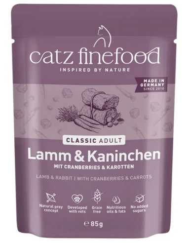 Catz Finefood Classic N.11 Jagnięcina i królik 85g