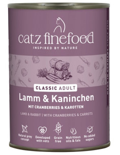 Catz Finefood Classic N.11 Jagnięcina i Królik 400g