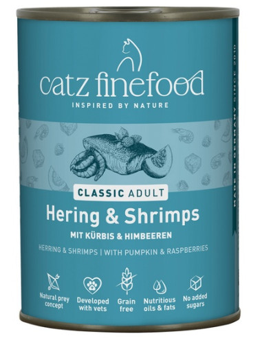 Catz Finefood Classic N.13 Śledź i krewetki 400g