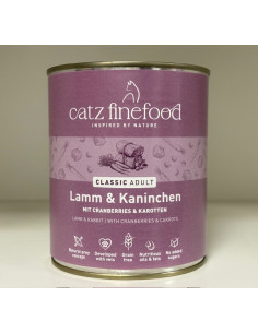 Catz Finefood Classic N.11 Jagnięcina i Królik 800g