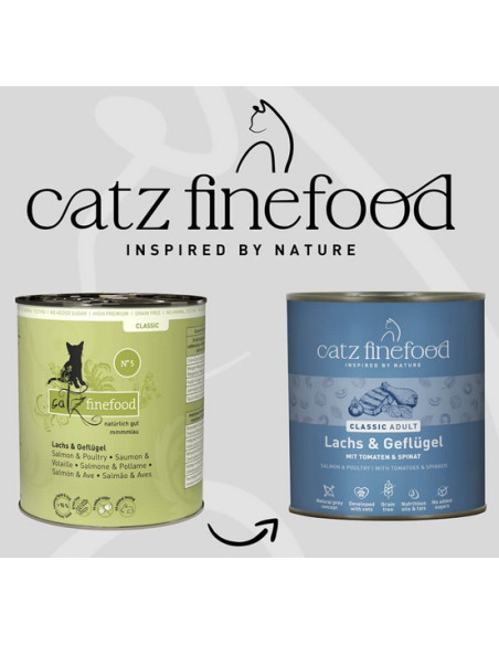 Catz Finefood Classic N.05 Łosoś i drób 800g