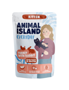 Animal Island Everyday Kitten - Indyk i królik w sosie 85g