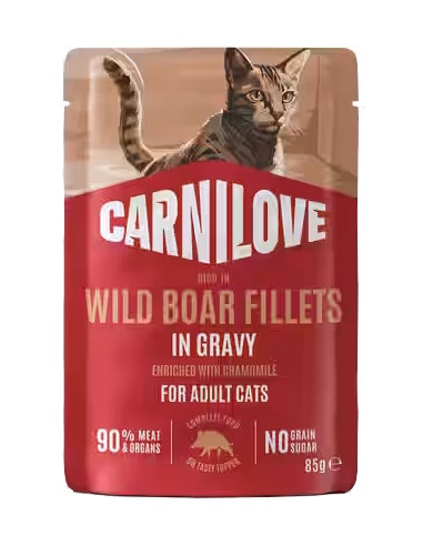 Carnilove Cat Gravy Wild Boar - Dzik w sosie 85g