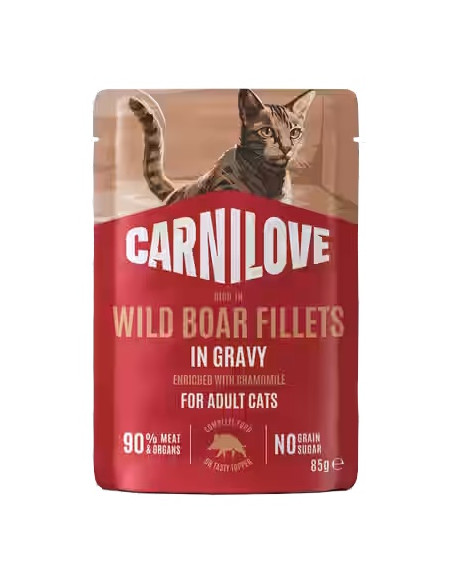Carnilove Cat Gravy Wild Boar - Dzik w sosie 85g