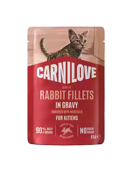 Carnilove Cat Gravy Rabbit Kitten - Królik w sosie 85g