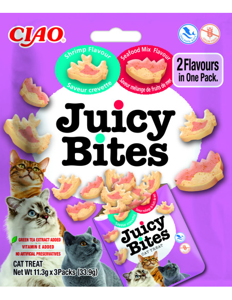 Inaba Wilgotne przysmaki Juicy Bites - Krewetki i owoce morza