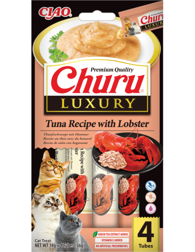 Inaba Cat Churu Luxury - Tuna with Lobster 4x14g
