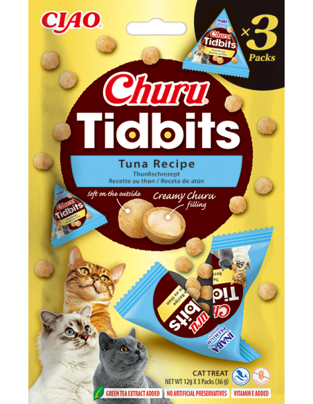 Inaba Churu Tidbits - Tuna Recipe 3x12g