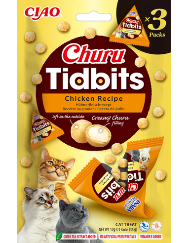 Inaba Churu Tidbits -   Chicken Recipe 3x12g