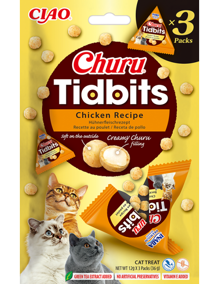 Inaba Churu Tidbits -   Chicken Recipe 3x12g