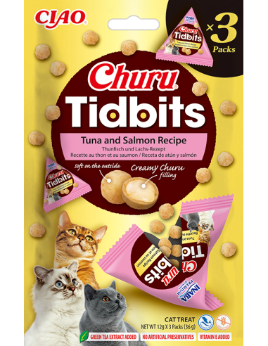 Inaba Churu Tidbits -  Tuna and Salmon Recipe...