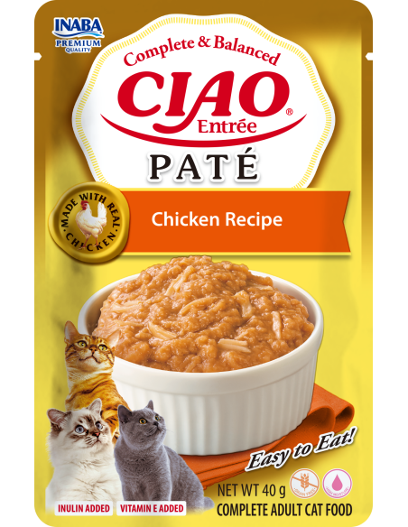 Inaba Cat Ciao Entrée Pate - Chicken Recipe 40g