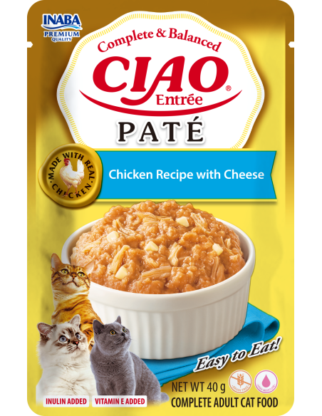 Inaba Cat Ciao Entrée Pate - Chicken Recipe with Cheese 40g