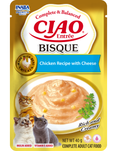 Inaba Cat Ciao Entrée Bisque - Chicken Recipe with Cheese...