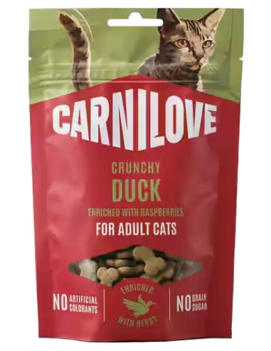 Carnilove Cat Crunchy Snack - Kaczka z malinami...