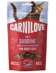 Carnilove Cat Soft Snack - Sardynka z truskawką 50g