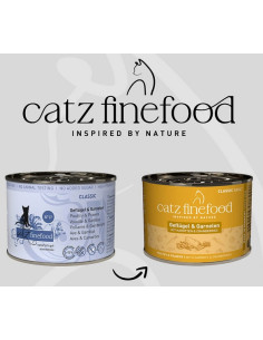 Catz Finefood Classic N.17 Drób i krewetki 200g 2