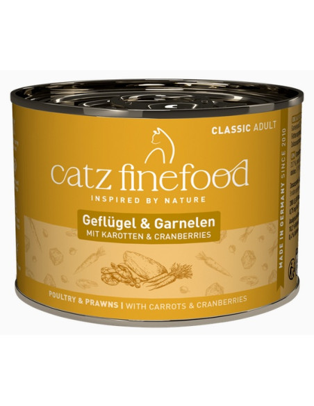 Catz Finefood Classic N.17 Drób i krewetki 200g