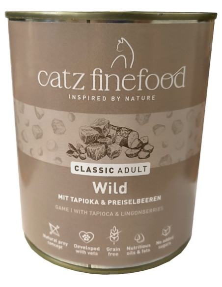 Catz Finefood Classic N.09 Dziczyzna 800g