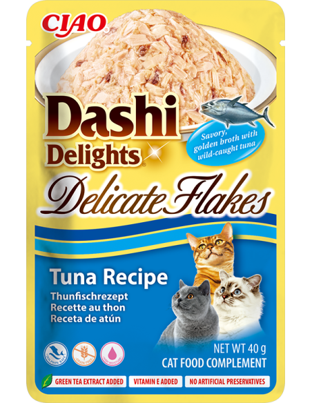 Inaba Cat Dashi Delights Delicate Flakes - Tuna Recipe 40g