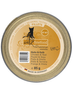 Catz Finefood Filety N.407 Kurczak/Cielęcina tacka 85g
