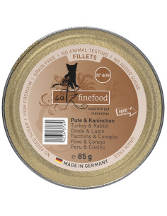 Catz Finefood Filety N.409 Indyk/Kurczak/Królik tacka 85g