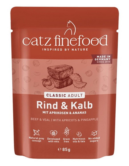 Catz Finefood Classic N.07 Wołowina i cielęcina 85g