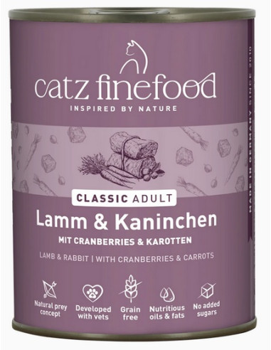 Catz Finefood Classic N.11 Jagnięcina i Królik...