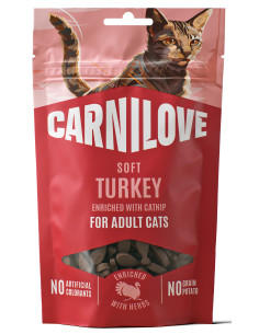 Carnilove Cat Soft Snack Przysmaki - Indyk z kocimiętką 50g